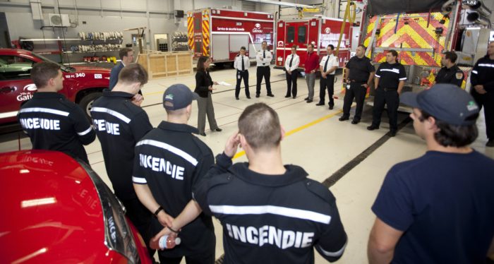 Rencontre avec les pompiers