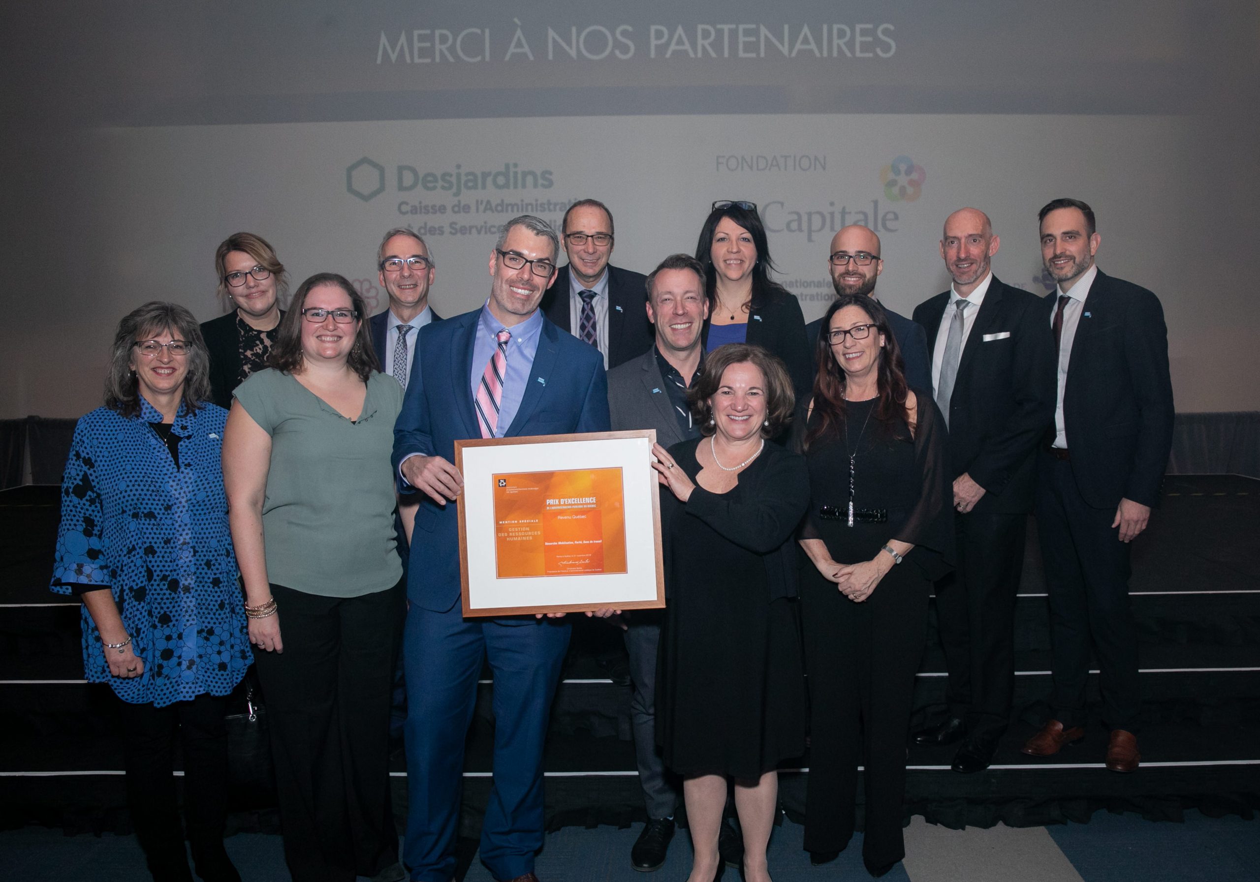 L'équipe de Revenu Québec, finaliste au prix Gestion des Ressources humaines