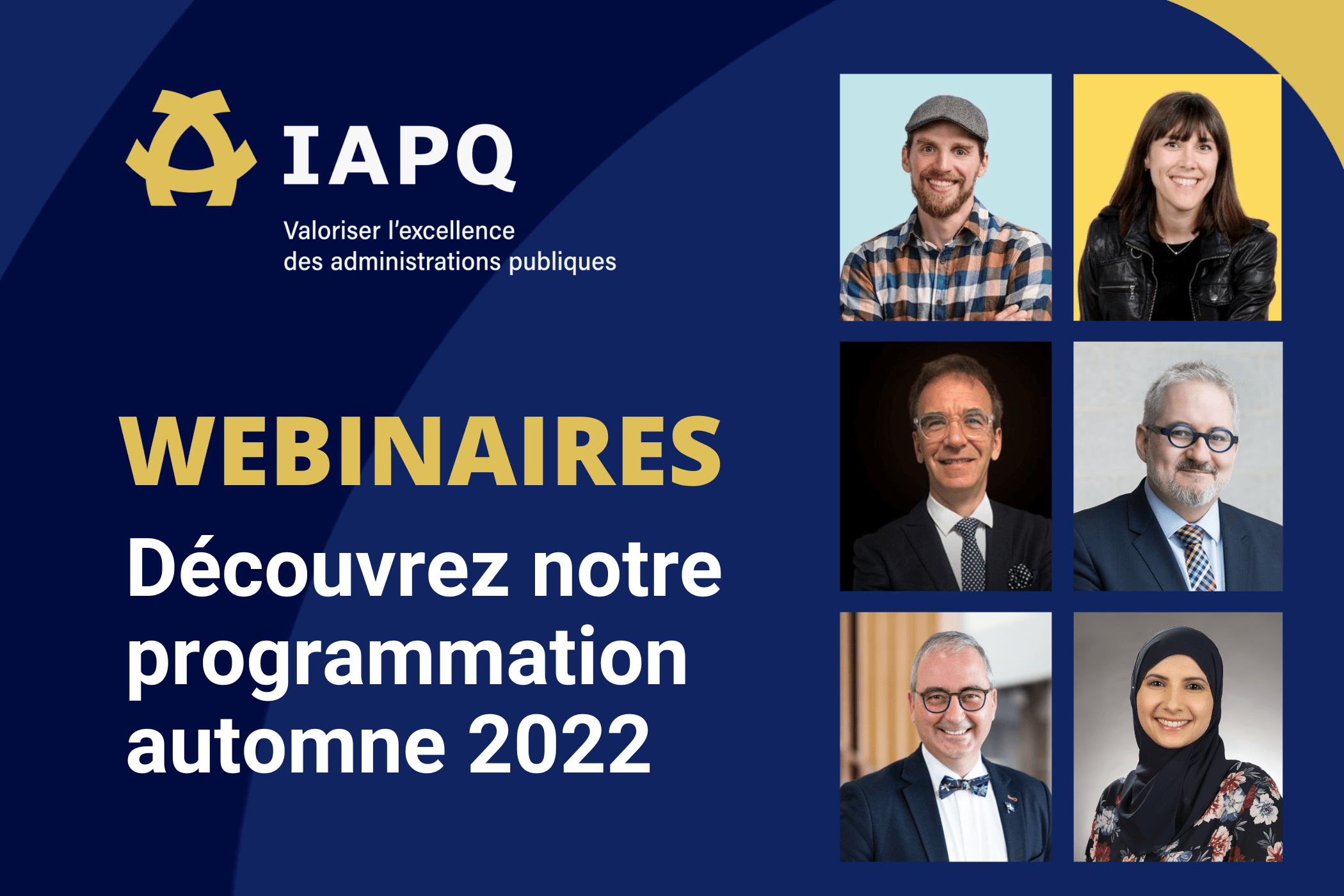 photos des conférenciers des webinaires de l