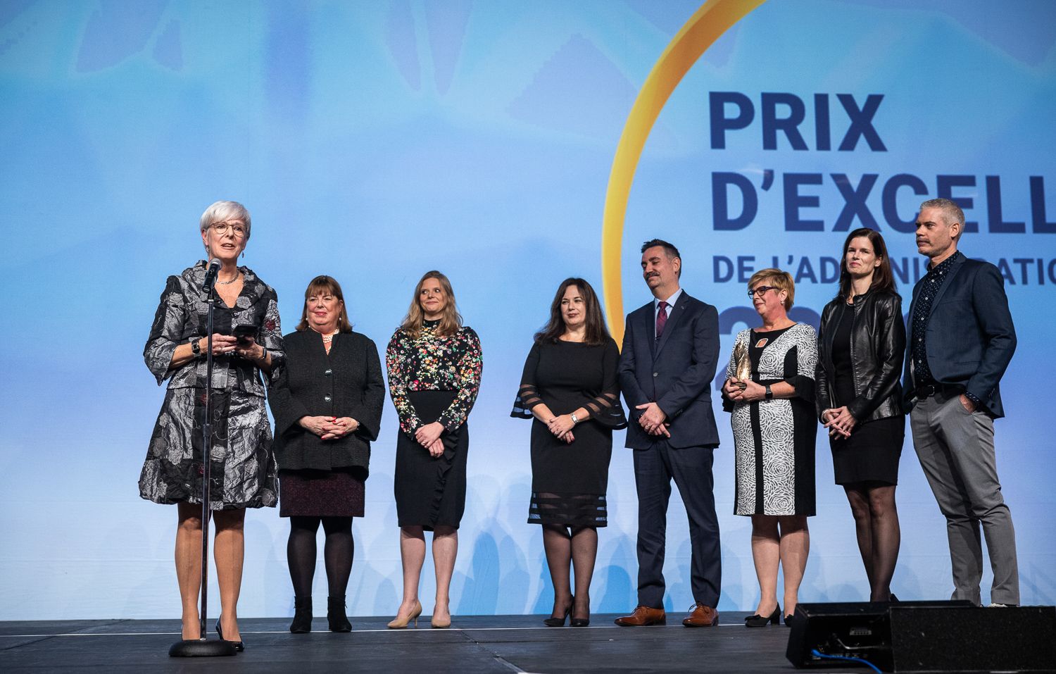 L'équipe lauréate du prix Santé et Services sociaux, le CIUSSS du Centre-Ouest-de-l'Ïle-de-Montréal.