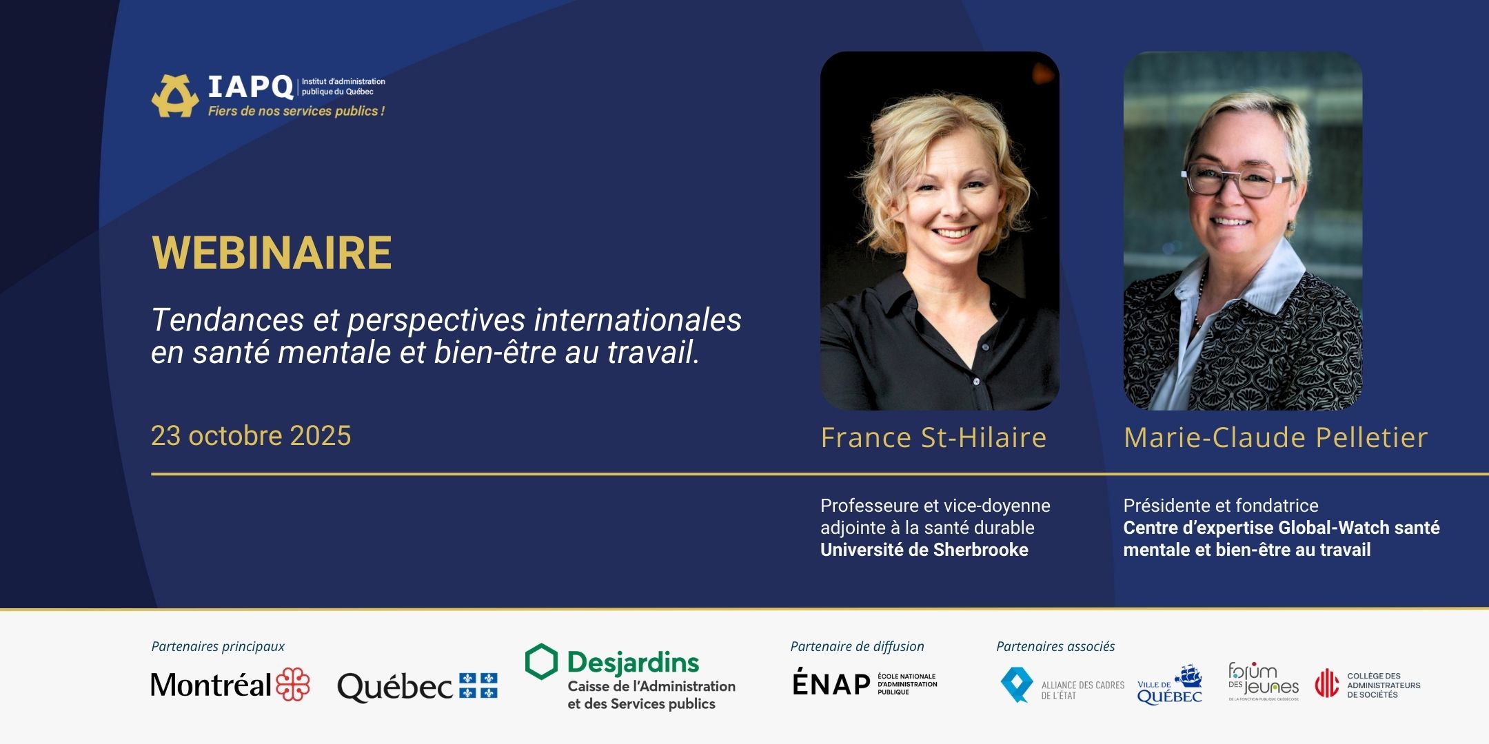 Tendances et perspectives internationales en santé mentale et bien-être au travail : stress organisationnel et sécurité psychologique