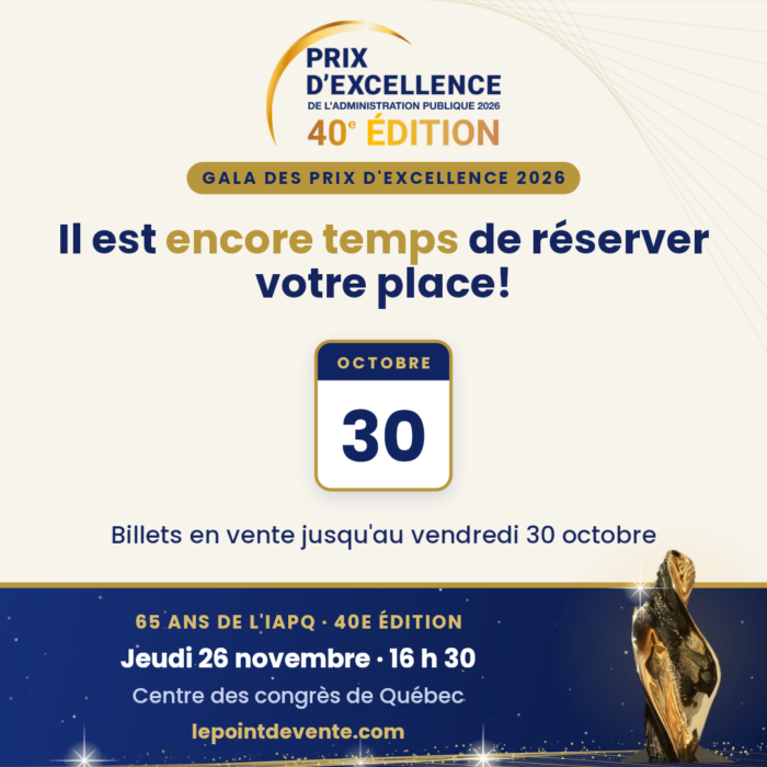 Il est encore temps de réserver votre place! Billets en vente jusqu'au vendredi 30 octobre