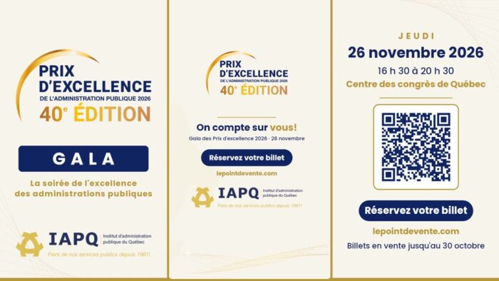 Vidéo « Notre organisation est finaliste » pour écrans dynamiques, avec code QR