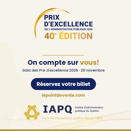 Vidéo « Notre organisation est finaliste » du Gala des Prix d'excellence 2026, format carré
