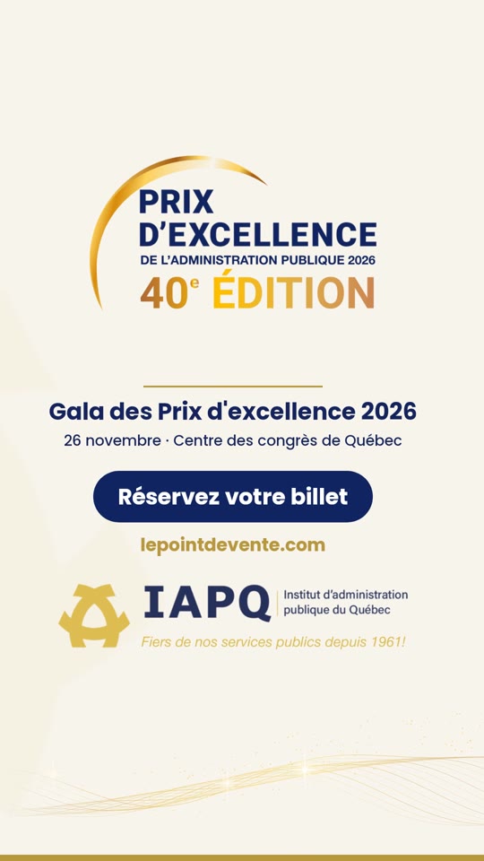 Vidéo institutionnelle du Gala des Prix d'excellence 2026, format vertical 9:16